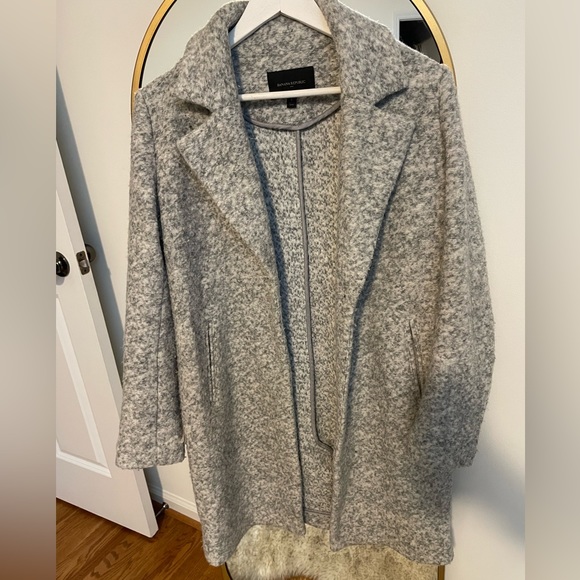 Banana Republic heather grey wool coat - Picture 1 of 3